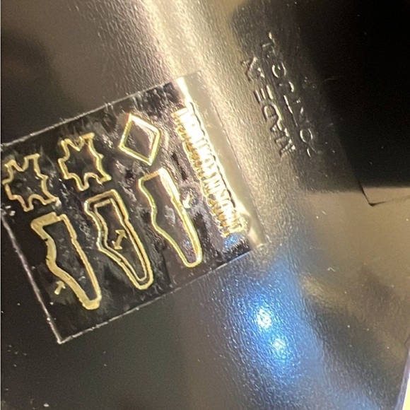 EUROPEAN FASHIO: made in Portugal DAY BIRGER ET Mikkelsen Black Boots Cuban Heel - Picture 4 of 6